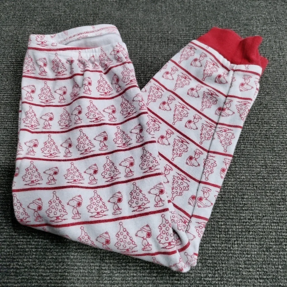 Janie and Jack kid's Christmas Snoopy pajamas kids size 3